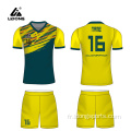 Kits de jeu de maillots uniformes de soccer personnalisés de haute qualité